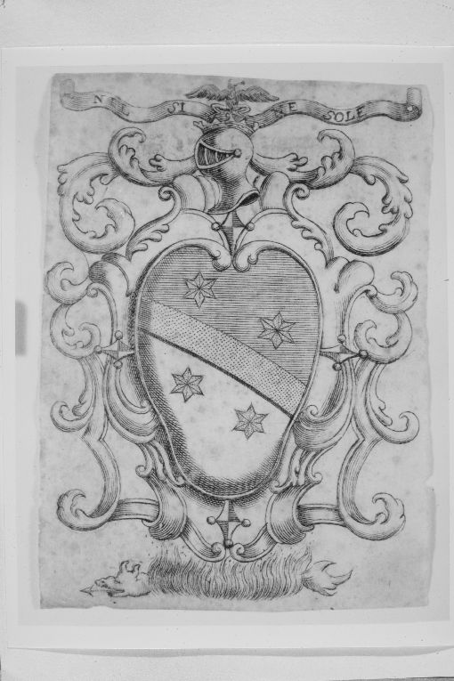 Arme gentilizia Quarantotto (stampa smarginata) - ambito toscano (sec. XVIII)