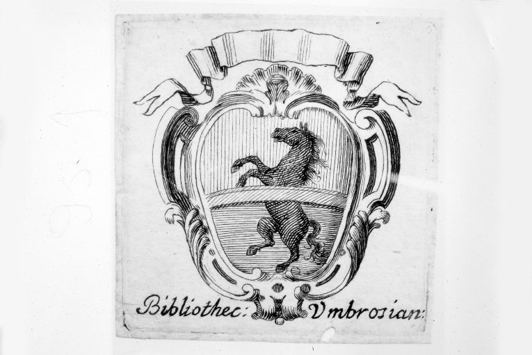 Arme gentilizia Umbrosi (stampa smarginata) - ambito italiano (sec. XVIII)