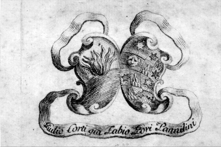 Arme Gentilizia Gori Pannilini (stampa) - ambito italiano (sec. XVIII)