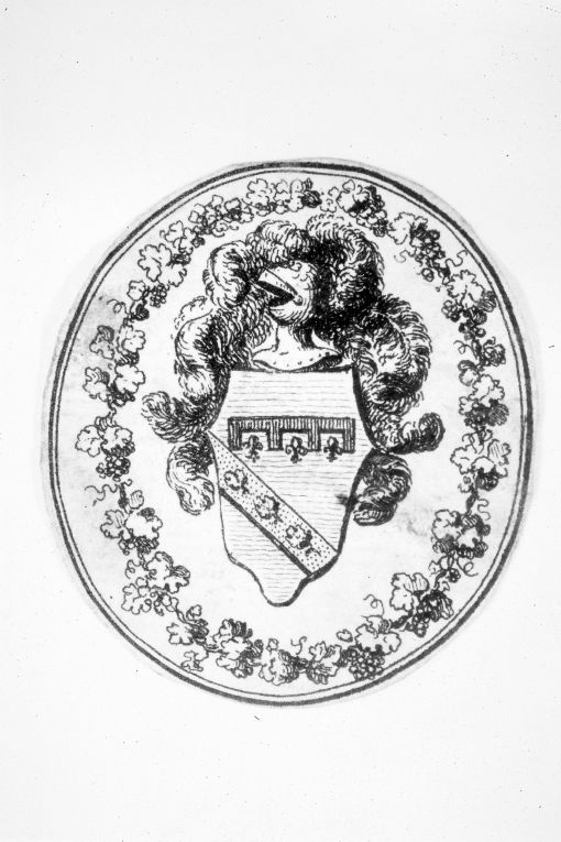 Arme gentilizia non identificata (stampa smarginata) - ambito italiano (sec. XVIII)
