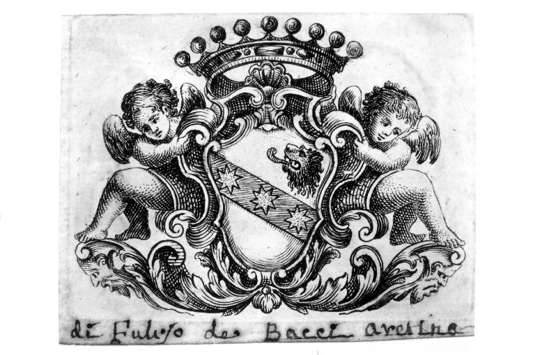 Arme gentilizia Peruzzi (stampa) - ambito toscano (sec. XVIII)
