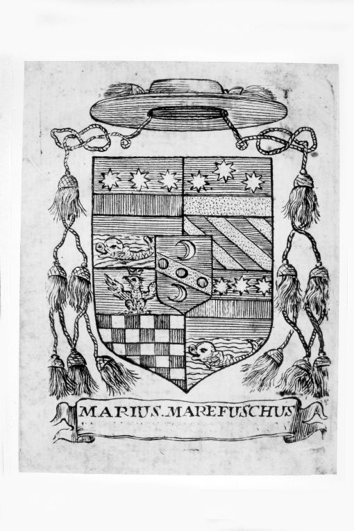 Arme gentilizia Spada (stampa smarginata) di Guttwein Wenzel Daniel (sec. XVIII)