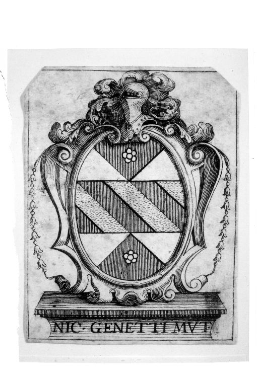Arme gentilizia Marefoschi (stampa) - ambito italiano (sec. XVIII)