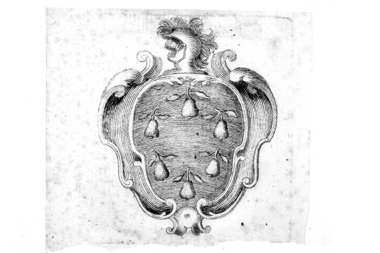 Arme gentilizia Barberis (stampa) - ambito italiano (primo quarto sec. XVII)