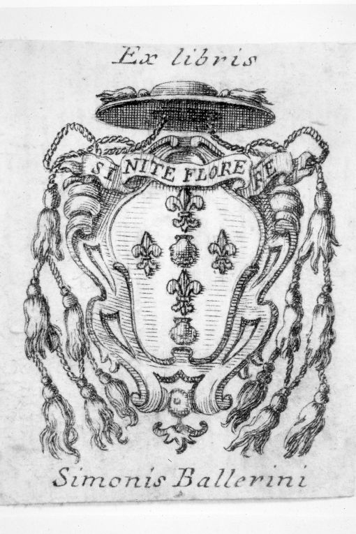Arme vescovile Ballerini (stampa smarginata) - ambito italiano (sec. XVIII)