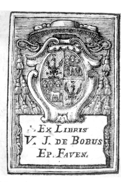 Arme vescovile De' Buoi Vitale Giuseppe (stampa) - ambito emiliano (sec. XVIII)