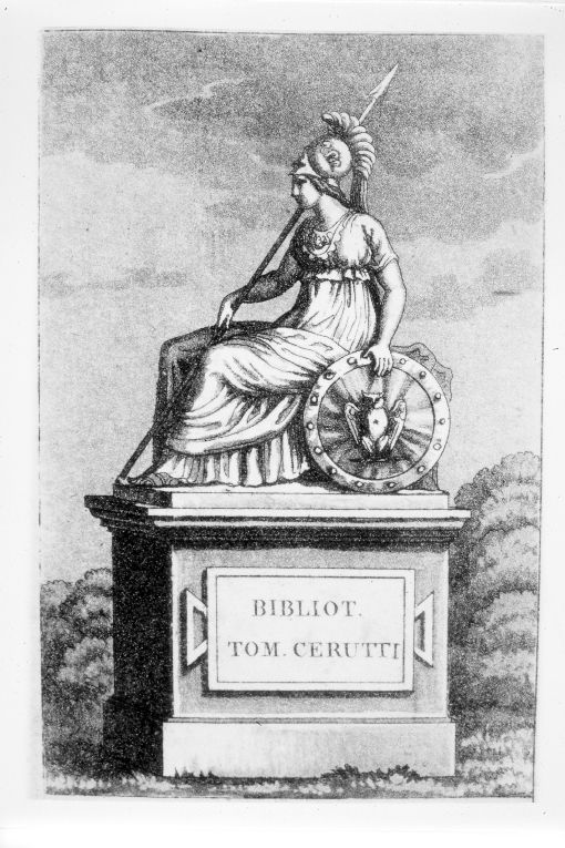 Monumento a Minerva (stampa) - ambito piemontese (sec. XIX)