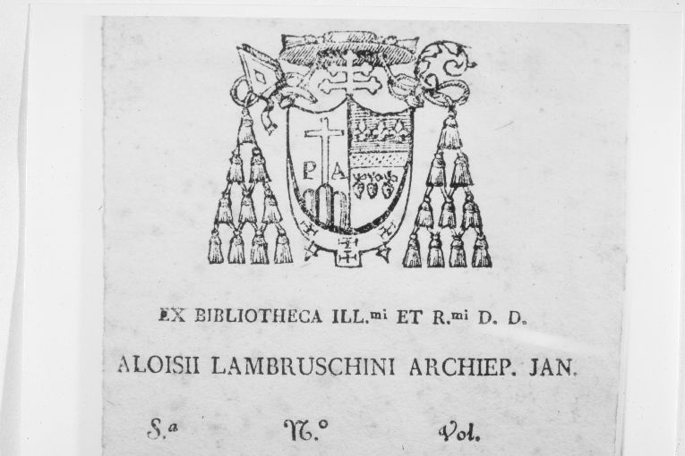 Arme arcivescovile Lambruschini Luigi (stampa) - ambito ligure (sec. XIX)