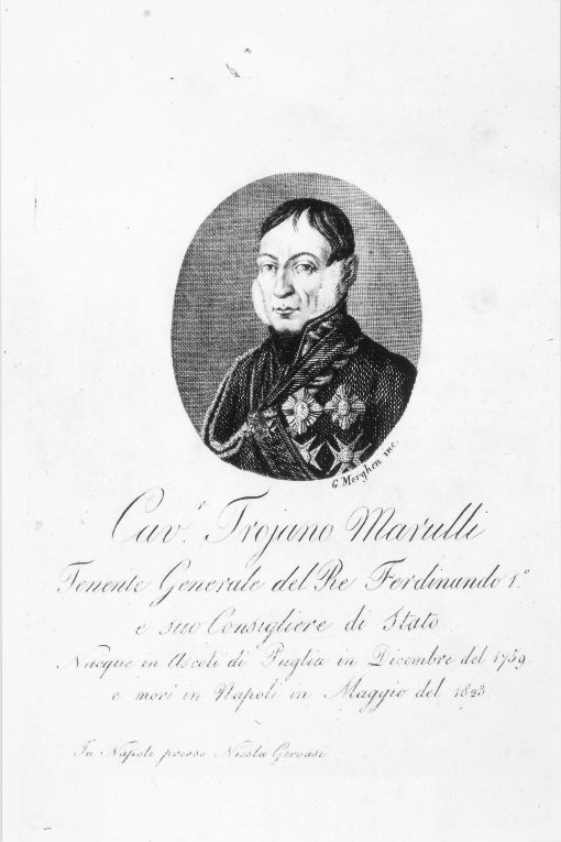 Ritratto del generale Troiano Marulli (stampa) di Morghen Giuseppe (sec. XIX)