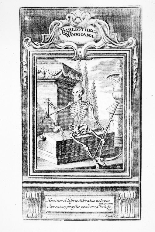 Personificazione della Morte (stampa smarginata) di Boetius Christian Friedrich (primo quarto sec. XVIII)