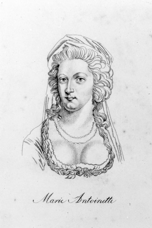 Ritratto di Maria Antonietta, regina di Francia (stampa smarginata) di Vivien Narcisse (primo quarto sec. XIX)