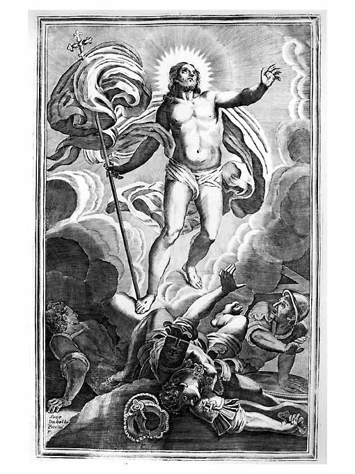 resurrezione di Cristo (stampa) di Piccini Isabella (sec. XVIII)