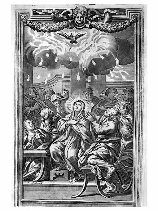 Pentecoste (stampa) di Piccini Isabella (sec. XVIII)