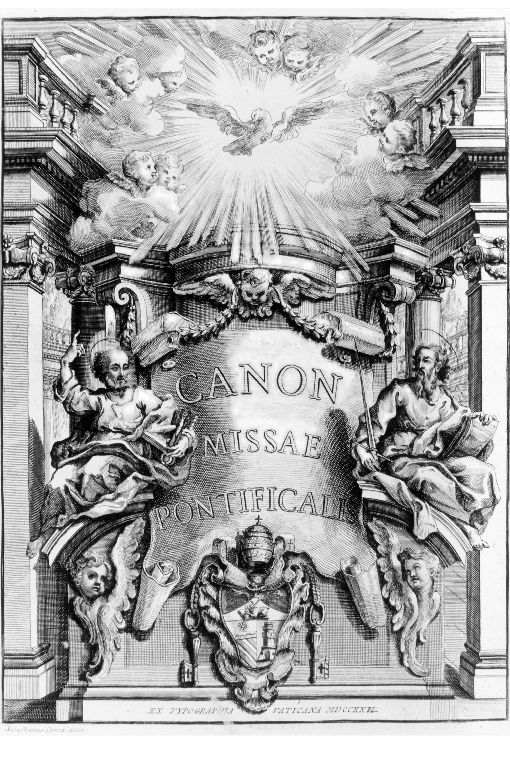allegoria della Chiesa (stampa) di Conca Sebastiano (sec. XVIII)