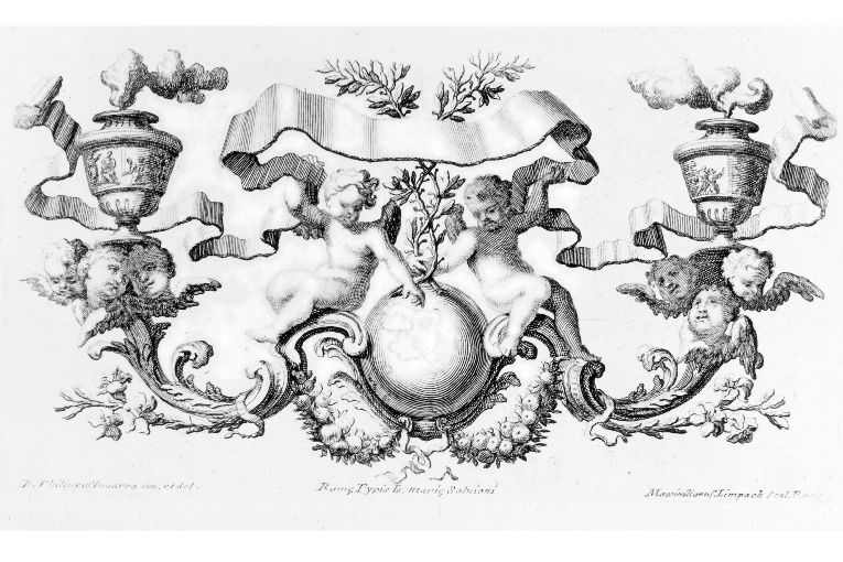 trionfo di angeli e cherubini (stampa) di Juvarra Filippo, Limpach Maximilian Joseph (sec. XVIII)