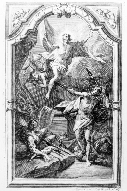 visione di San Girolamo (stampa) di Heylbrouck Michael (sec. XVIII)
