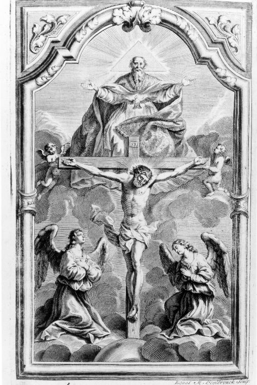 Trinità (stampa) di Heylbrouck Michael (sec. XVIII)