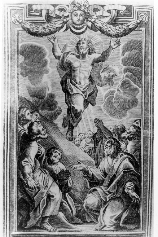 ascensione di Cristo (stampa) di Piccini Isabella (sec. XVIII)