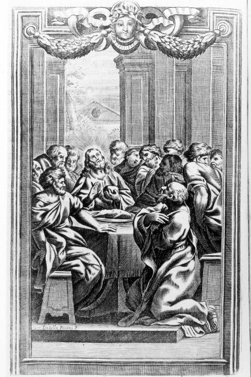 ultima cena (stampa) di Piccini Isabella (sec. XVIII)