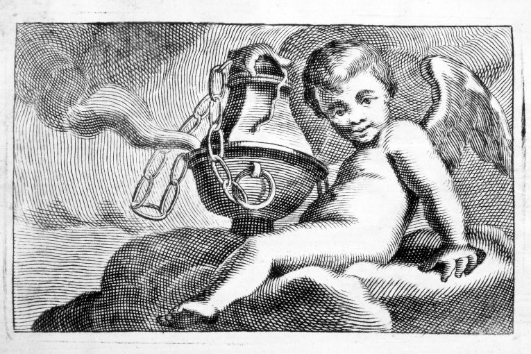 angelo turiferario (stampa) - ambito veneziano (sec. XVIII)
