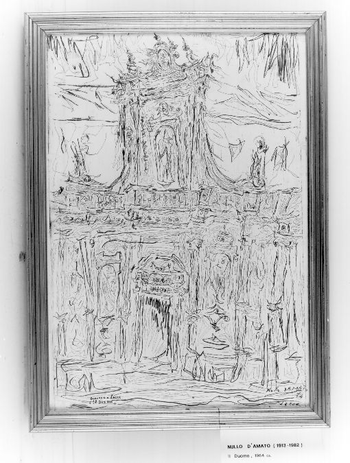 Barocco a Lecce - Il Duomo (stampa) di D'Amato Nullo (sec. XX)