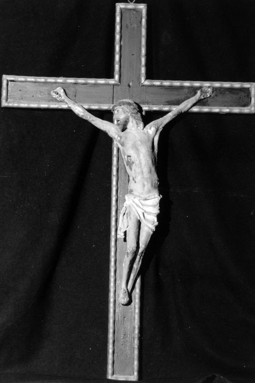 Cristo crocifisso (croce da parete) - manifattura salentina (seconda metà sec. XIX)