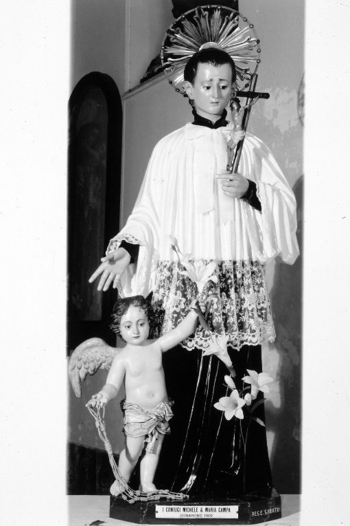 San Luigi Gonzaga (gruppo scultoreo) - manifattura salentina (inizio sec. XX)