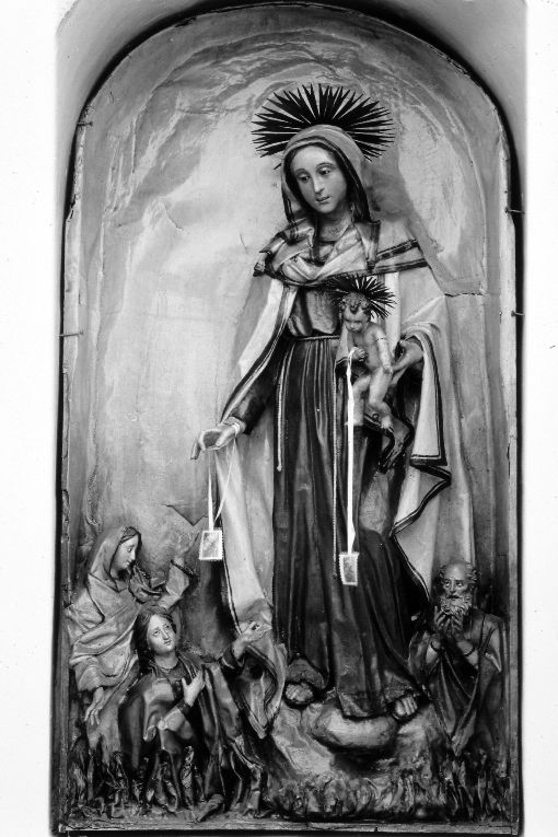 Madonna del Carmelo (rilievo) - manifattura Italia meridionale (sec. XX)