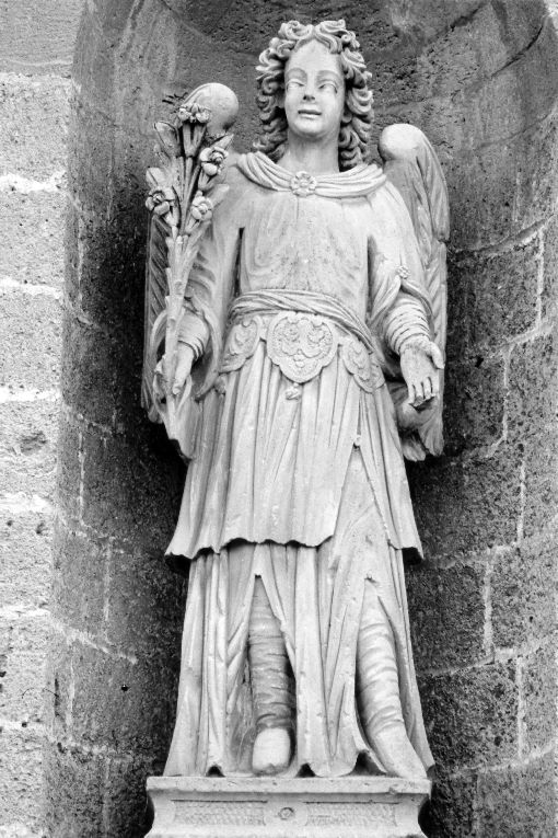 Angelo annunciante (statua) - ambito Italia meridionale (sec. XVII)