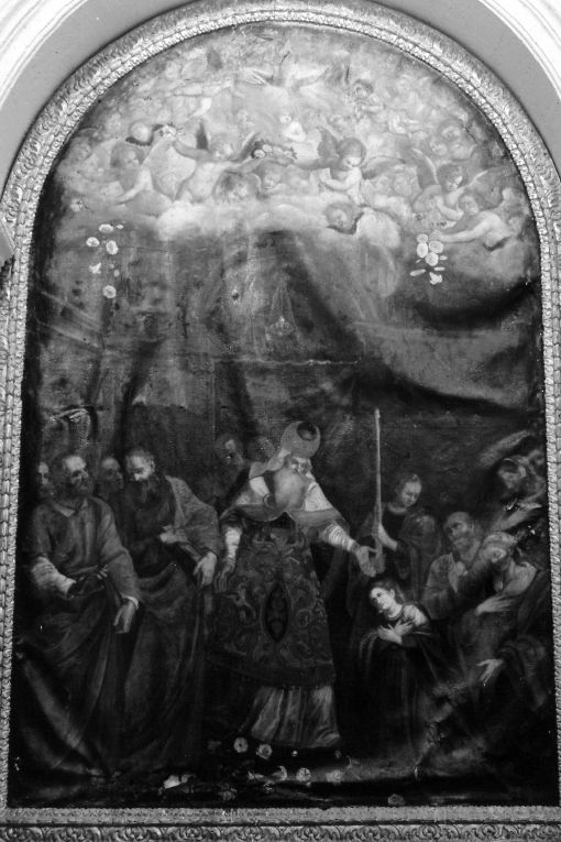 presentazione di Maria Vergine al tempio (pala d'altare) - ambito Italia meridionale (seconda metà sec. XVII)