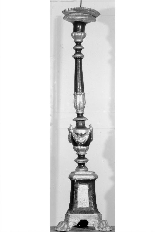 candeliere d'altare, serie - ambito Italia meridionale (sec. XIX)