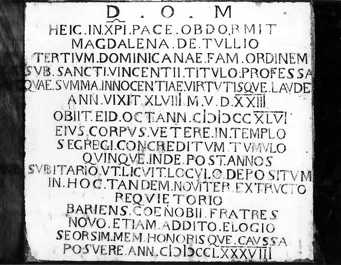 lapide - ambito pugliese (sec. XVIII)