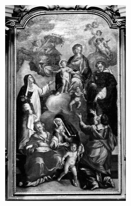 Madonna del Rosario, Madonna del Rosario (dipinto) di Carella Domenico Antonio (attribuito) (sec. XVIII)