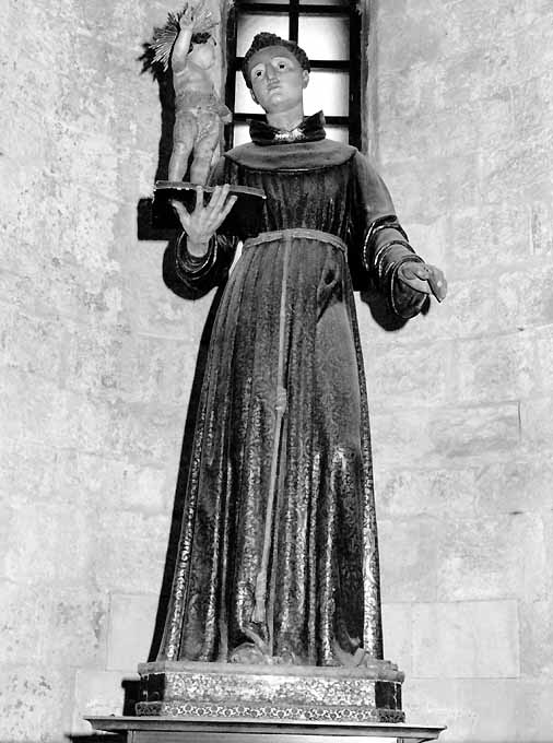 Sant'Antonio da Padova (statua) - ambito pugliese (prima metà sec. XVII)