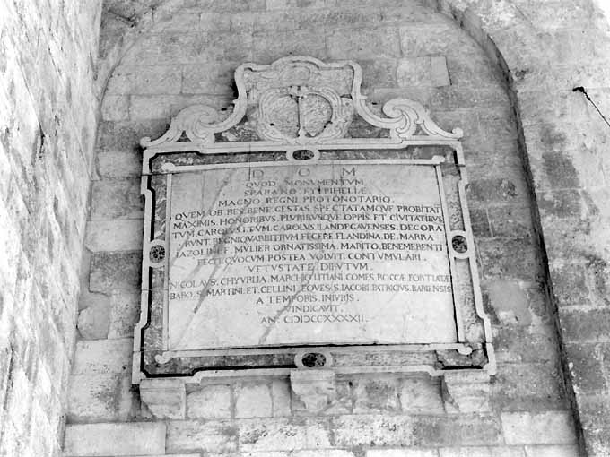 lapide - ambito pugliese (sec. XVIII)
