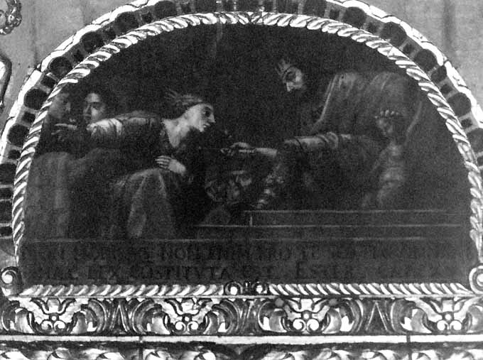 Ester e Assuero (dipinto) di Rosa Carlo (sec. XVII)