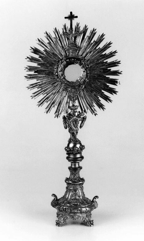 ostensorio - a raggiera - manifattura napoletana (sec. XVIII)