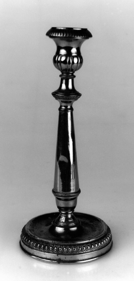 candeliere - manifattura Italia meridionale (seconda metà sec. XIX)