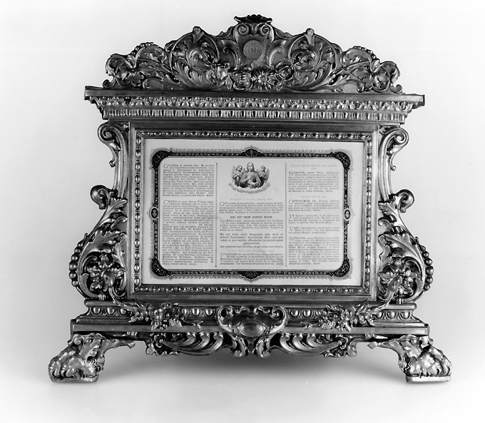 cartagloria - manifattura Italia meridionale (seconda metà sec. XIX)