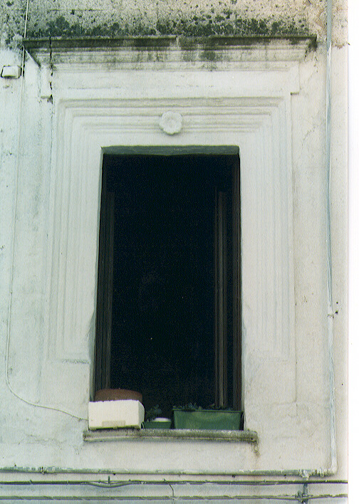 mostra di finestra - ambito salentino (fine/inizio secc. XVI/ XVII)