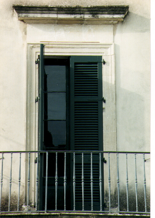 mostra di finestra, serie - ambito salentino (sec. XIX)