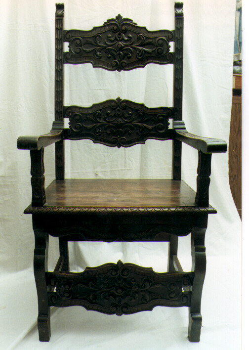 poltrona - ambito italiano (ultimo quarto sec. XIX)