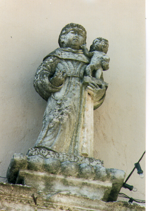 Sant'Antonio da Padova (statua) - ambito salentino (sec. XVII)