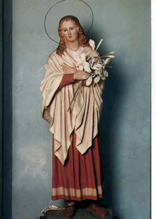Santa Maria Goretti (statua) di Caretta Raffaele (bottega) (primo quarto sec. XX)