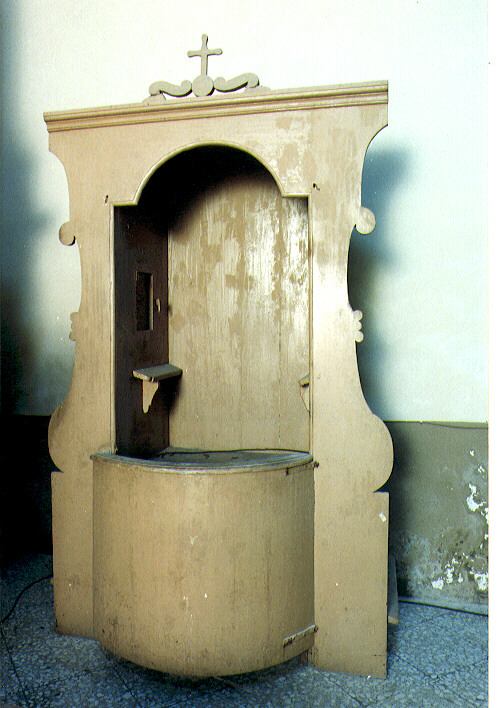 confessionale, serie - ambito salentino (ultimo quarto sec. XIX)