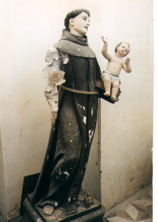 Sant'Antonio da Padova (statua) - ambito salentino (seconda metà sec. XIX)