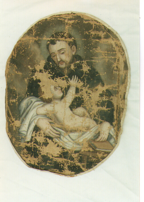 San Gaetano da Thiene con il Bambino (dipinto) - ambito salentino (prima metà sec. XIX)