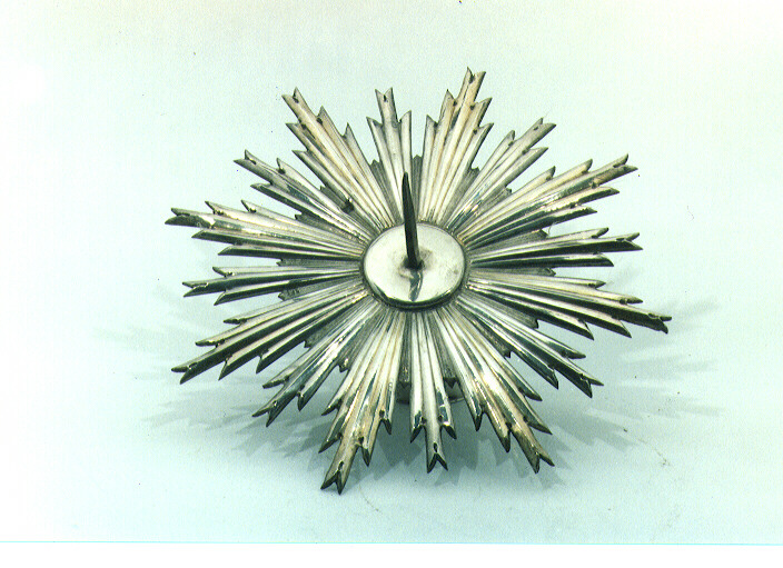 aureola di statua - manifattura napoletana (sec. XIX)