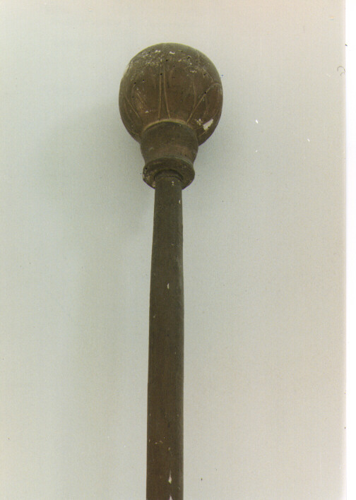 asta di baldacchino processionale, elemento d'insieme - ambito salentino (sec. XIX)