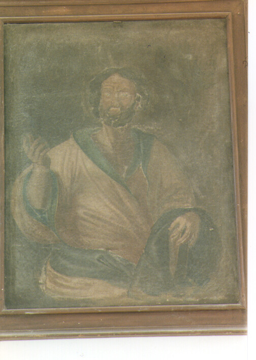 figura di santo con libro (dipinto) - ambito salentino (sec. XVIII)
